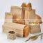 Custom Takeaway Brown Bolsas De Pan Kraft Food Packaging Bakery Bread Paper Bag For Food Takeaway