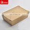 Disposable paper lunch takeaway food box design