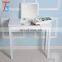 Modern white dressing table with 1 mirrors and 2 drawers for Woman