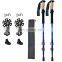 Camping Multifunction Telescopic Outdoor Walking Hiking Carbon Fiber Trekking Poles