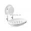 Special offer quality light grey color storage holders & dish racks plastic bathroom shelf wall-mounted suction cup