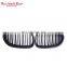 5 series E60 E61 front grille for BMW Matt black double slat line grill ABS material kidney grill for BMW E60 2004-2009