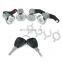 High quality auto parts For Renault Master Movano Interstar Front Rear Sliding Door Lock Barrel Set