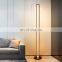 Mid Century Modern Light Big Stand Lamp Loft Sofa Acrylic Floor Lamp Black Metal Standing Lamp