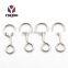 8 shaped Silver Hanger Hooks Cabinet Coat Hat Garments Display Metal Hook