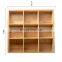 Bamboo Household Party Divided Grid  Nine Grids Food Kitchen & Tabletop Office Dried Food Storage Box Pantry Organizer