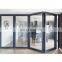 Sliding Folding Door Hardware Transparent Temporary Soundproof Metal Aluminum Bi-fold Door FL Windows & Doors Aluminum Alloy