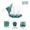 Hexagon Pavilion Designed Garden Plastic Transparent  Hanging Bird Feeder for Mixed Seeds