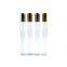 Wholesale 10 ml Mini Clear Essential Oil Stainless Steel Roller Bottle Perfume Roll On Glass Roller Bottle Packaging Low MOQ