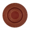 13 Inch Handmade Elegant Red Tableware Golden Glass Charger Plate for Wedding Party Hotel