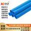 Blue flexible hose for the feeding line in pigsty, PVC transparent plastic ribbed tube, a special feeding tube for suction and feeding in breeding equipment