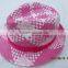 certificated paper braided promotional folding straw hat with belt buckle