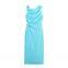 2025 Summer New Fashion Casual Asymmetric Midi Dress With Embellishments