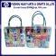 New design mini gift basket of empty customize pu leather basket for gift