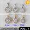 Fashion Design Jewelry ring pave setting 925 sterling silver ring set wholesale