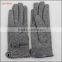 ladies winter wholesale grey woolen top hand gloves