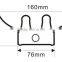 LED lamp fixture 2x600MM, led 2ft double fixture with reflector