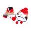 Wooly winter hats with ear flaps for girl
