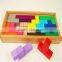 Educational Combination Toy Promotional Kids Wood Toys Tetris Wooden Classic Toys