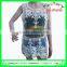 New fashion korean style women sleeveless lace elegant blouse design organza embroidery tank top for women blouse