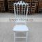 wood white wedding chair in banquet
