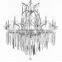 16 lights chrome finished k9 crystal deco affordable chandelier price