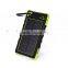 Unique design private mould CE FC ROHS certification ip67 solar&waterproof power bank with flashing light