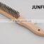 beech wood handle stainless steel wire brush