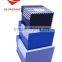 Flip-open nesting paper gift box with magnet