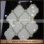 Rectangle marble white and black mosaic pattern