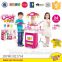Electronic kitchen toy play set kitchen cabinet toys dining table kitchen tool with sound light