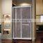 Straight tempered glass pannel corner shower door