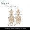 Wedding jewelry golden alloy hollow plant earrings jewelry dangle earring wedding jewelry clothes accessory