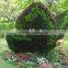 Butterfly Artificial Topiary Sculpture , Grass Garden Decoration