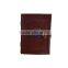 Embossed Leather Journal For Men & Women with Semi-precious Stone & Buckle Closure