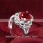 925 silver jewelry latest gold ring designs rose flower shaped synthetic diamond engagement ring