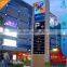 Large Roadside Advertising Steel Pylon Board