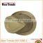Nature color straw fedora man hat chevron linen hatband
