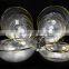Wholesale Wedding dinner plate gold plating edge in clear