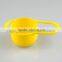 round shape rainbow fruit salad bowl