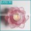 Wedding party frosted color lotus tealight holder