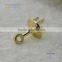 OEm zinc alloy bag parts metel turn lock for purse wholesale