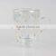 china manufacturer high borosilicate beautiful decal pattern double wall glass cup with handle