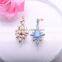 2016 Fashion Blue Acrylic Tortoise Drop Earrings Cheap Gold Plated Alloy Earrings for Teens