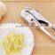 stainless steel garlic press handl squeezer crusher masher functional kitchen tool