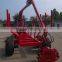 High quality ZM10006 10 tons Log loading Trailer with Grapple for sale