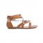 CX057 lady flat strappy ankle high sandals