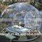 Factory price transparent camping lodge inflatable bubble tent with tunnels for rent / sale