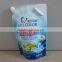 Custom Printed Detergent Liquid Stand Up Pouch With Corner Spout/ Detergent Spout Pouch, Hand Hole