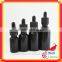 Black essential oil bottle with 5ml glass dropper bottle for cosmetic oil bottle